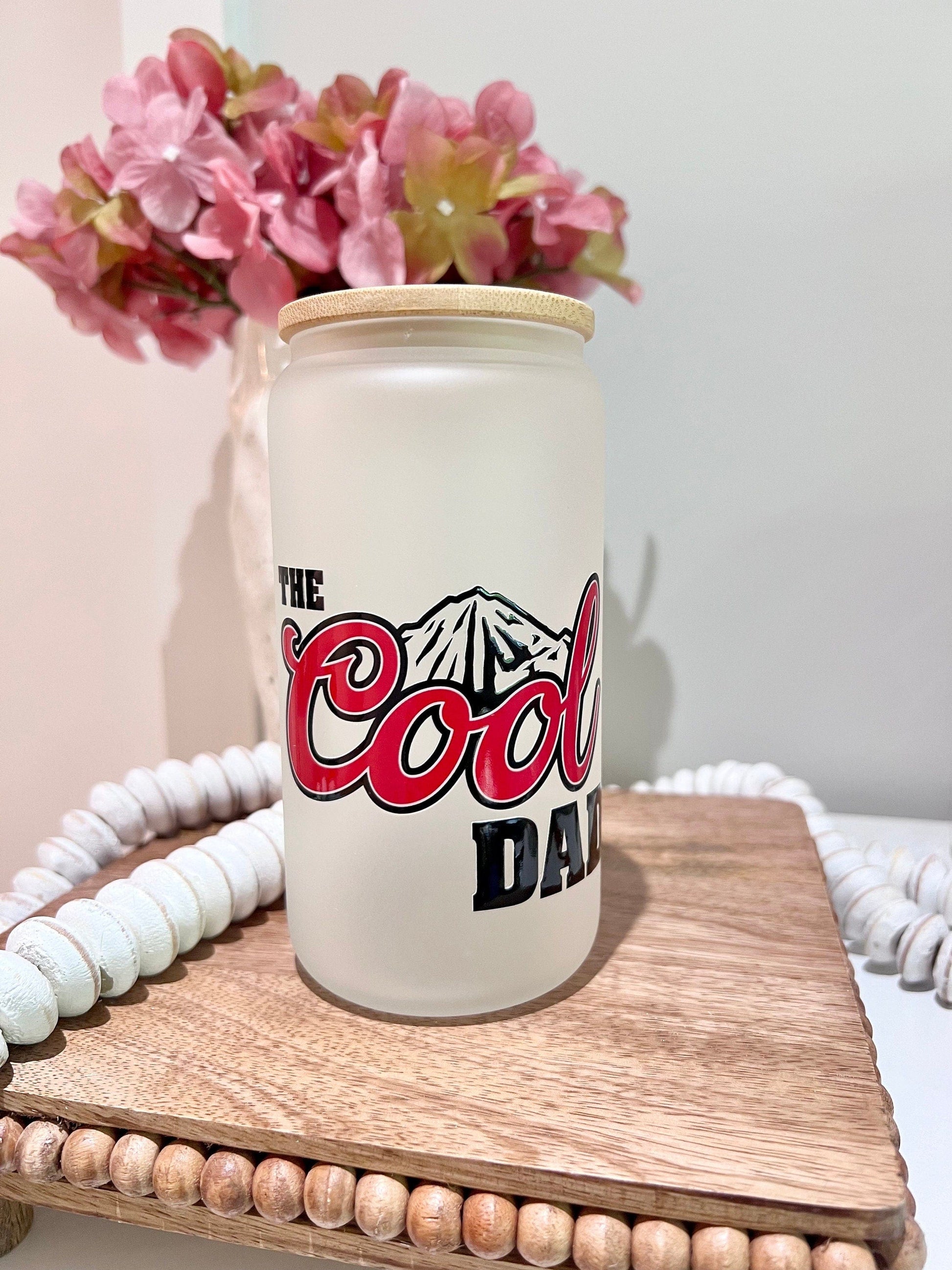 Everyday Ego Glass Cup Cool Dad Beer Glass Can