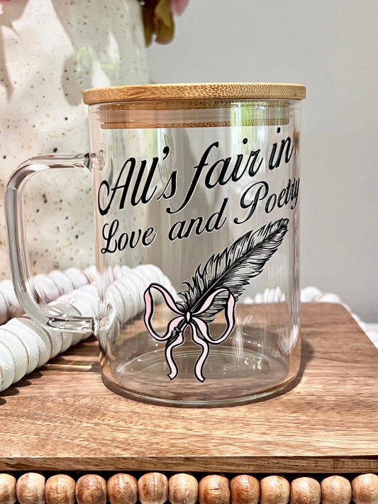 Everyday Ego In My Era Glass Mug | Gift For Her | Birthday Gift | Coffee Glass Mug | Swiftea | Tortured Poets Mug | Bookish Mugs 15oz