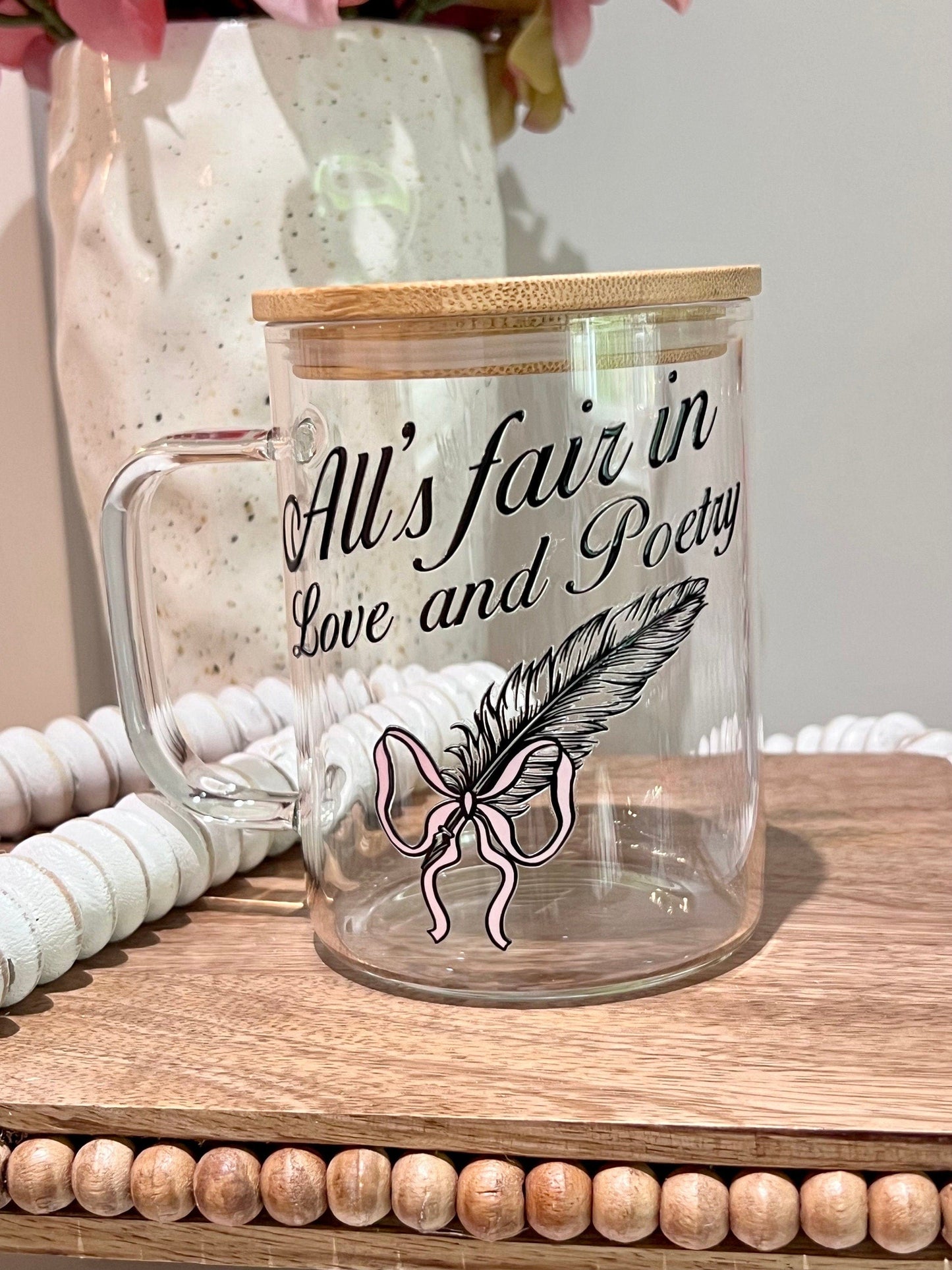 Everyday Ego In My Era Glass Mug | Gift For Her | Birthday Gift | Coffee Glass Mug | Swiftea | Tortured Poets Mug | Bookish Mugs 15oz