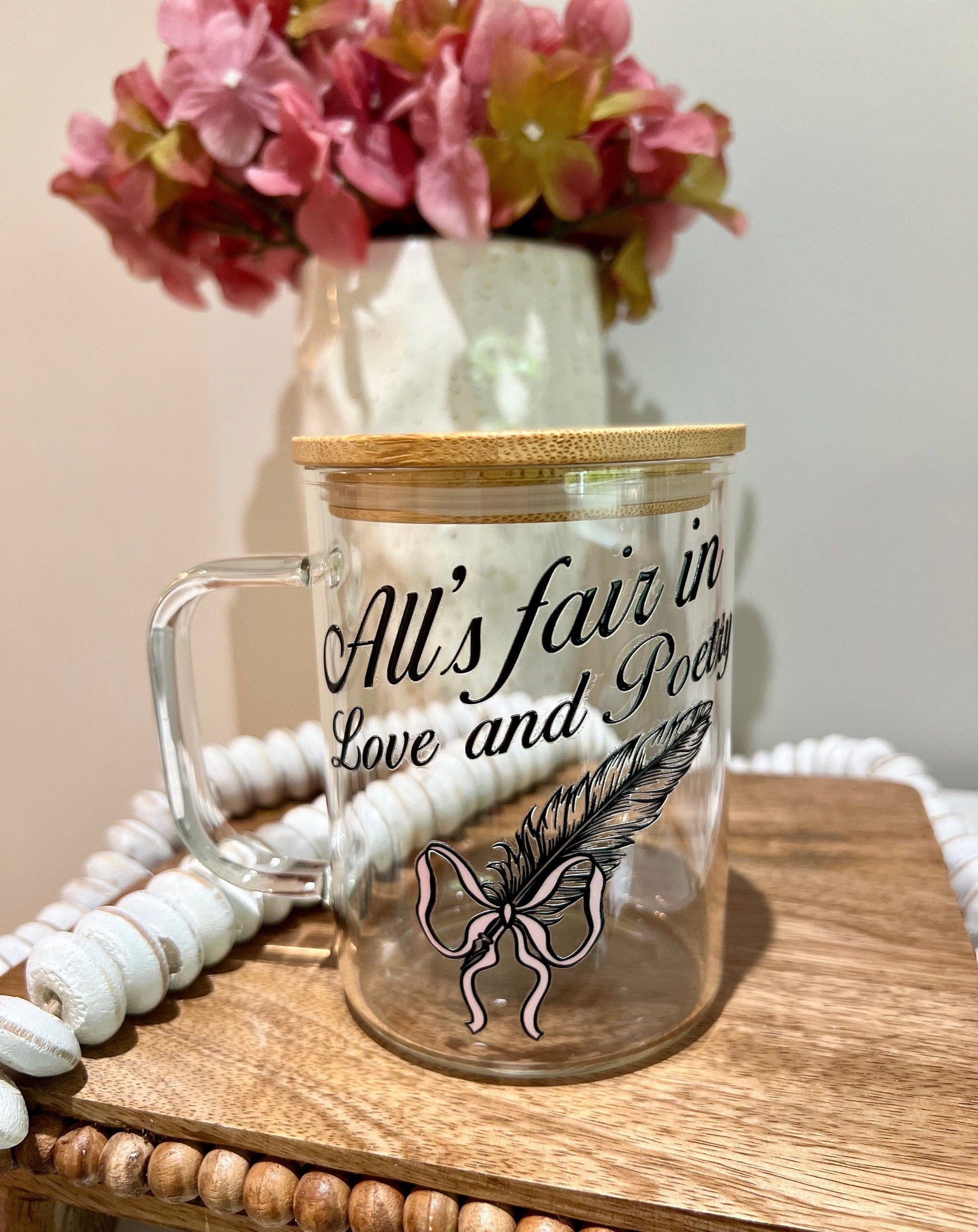 Everyday Ego In My Era Glass Mug | Gift For Her | Birthday Gift | Coffee Glass Mug | Swiftea | Tortured Poets Mug | Bookish Mugs 15oz