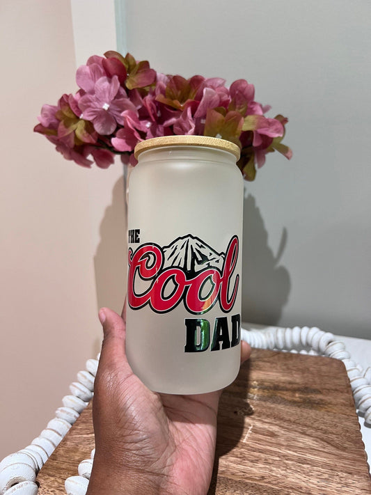 Everyday Ego Glass Cup Cool Dad Beer Glass Can
