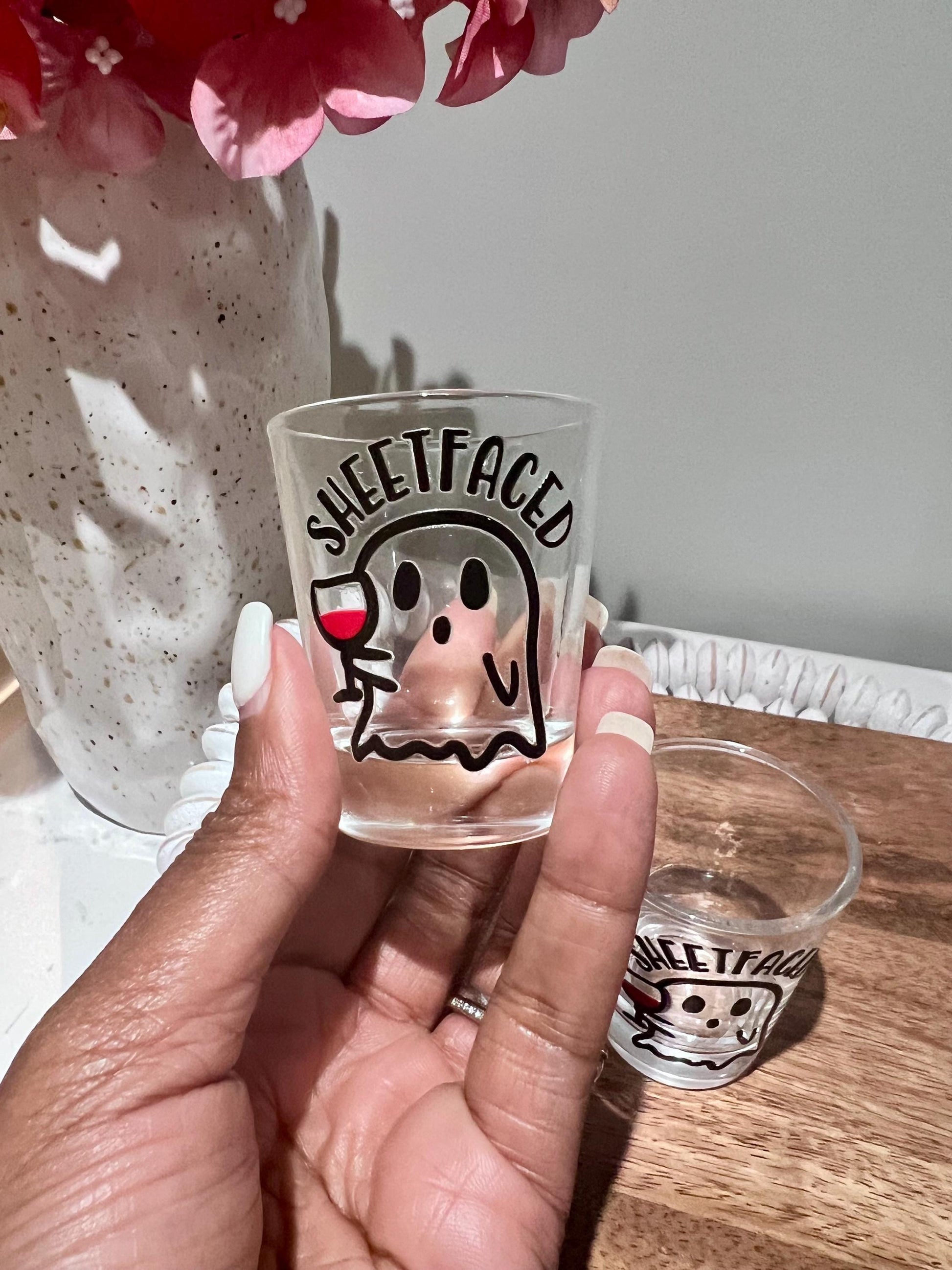 Everyday Ego Shot Glass Sheetfaced Ghost Sheetfaced Ghost Shot Glass