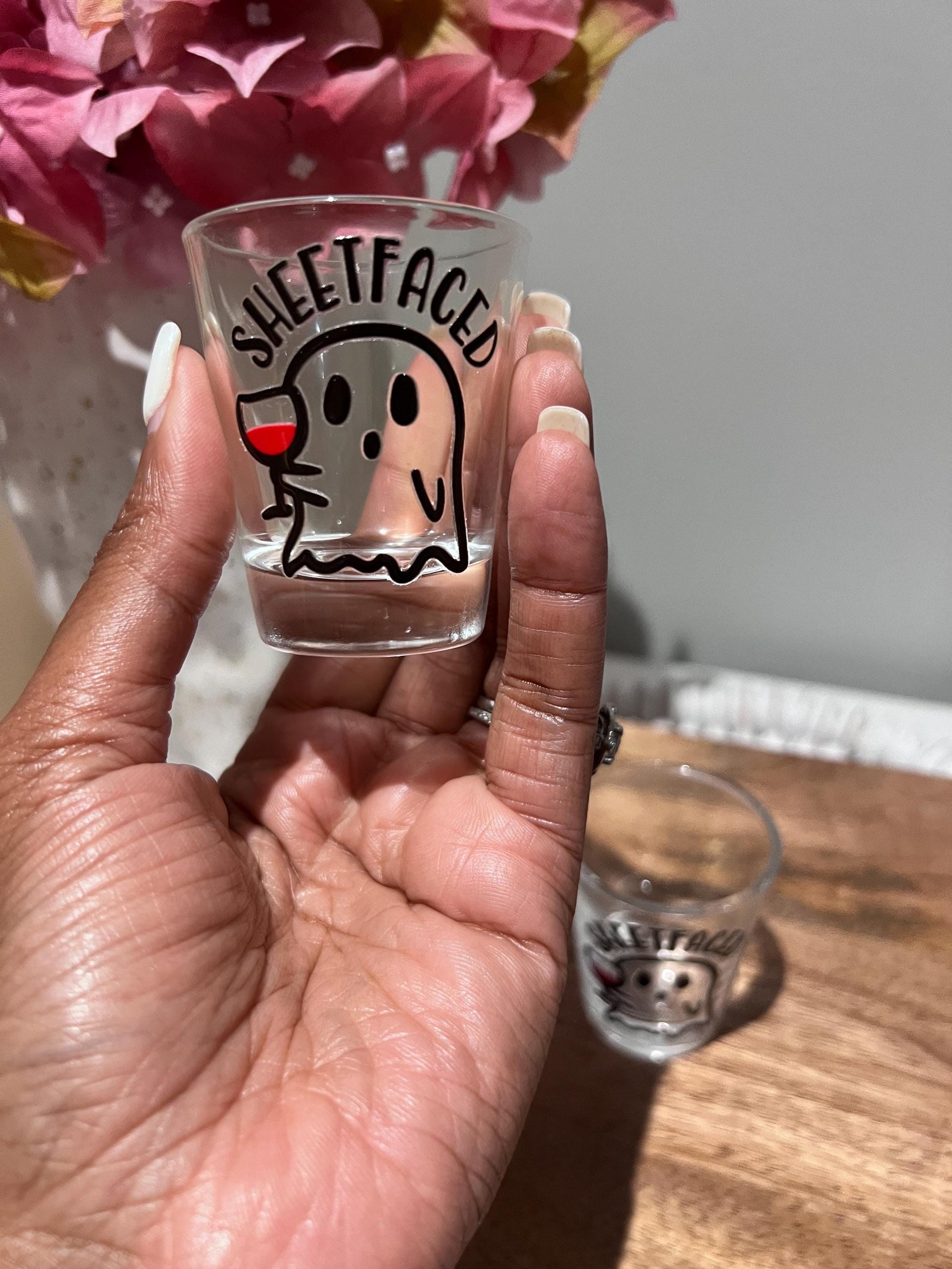 Everyday Ego Shot Glass Sheetfaced Ghost Sheetfaced Ghost Shot Glass