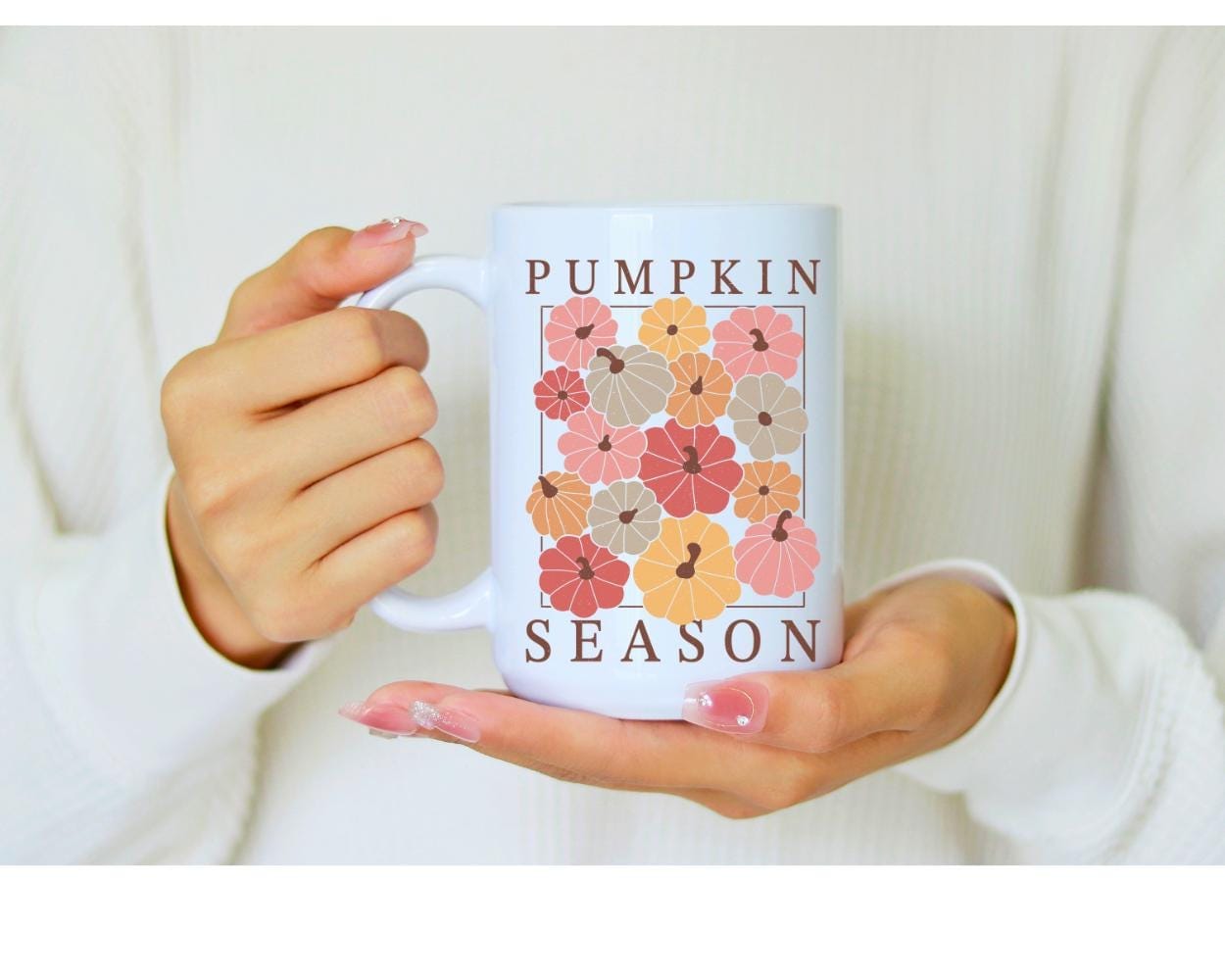 Everyday Ego Pumpkin Season Mug | Pumpkin Gifts | Halloween Mug | Autumn Mug | Just A Girl Who Loves Fall | Fall Mug Wrap | Fall Coffee Bar Sign