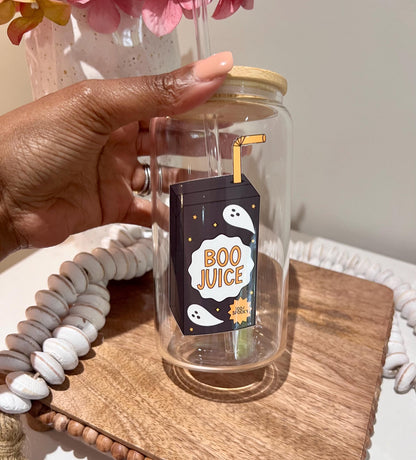 Everyday Ego Glass Cup Boo Juice Glass Can