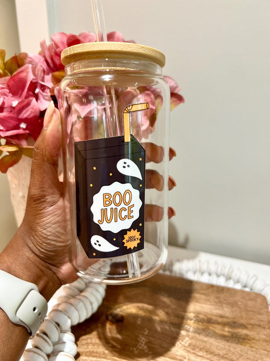 Everyday Ego Glass Cup Boo Juice Glass Can