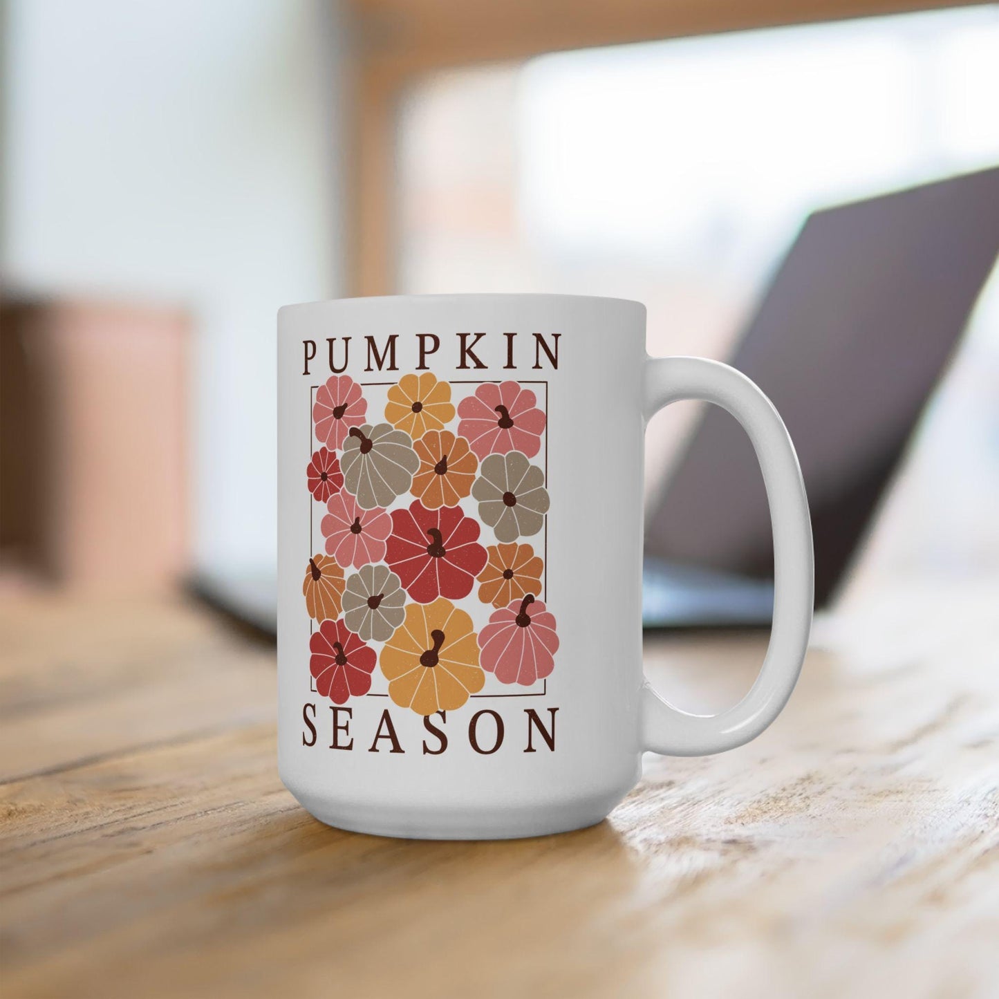 Everyday Ego Pumpkin Season Mug | Pumpkin Gifts | Halloween Mug | Autumn Mug | Just A Girl Who Loves Fall | Fall Mug Wrap | Fall Coffee Bar Sign