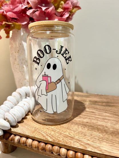 Everyday Ego Glass Cup Boojee Ghost  Iced Coffee Glass