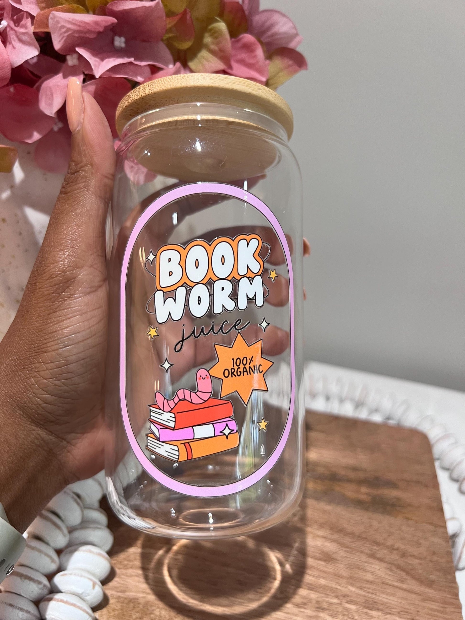 Everyday Ego Drink Cup Bookworm Juice Iced Coffee Cup