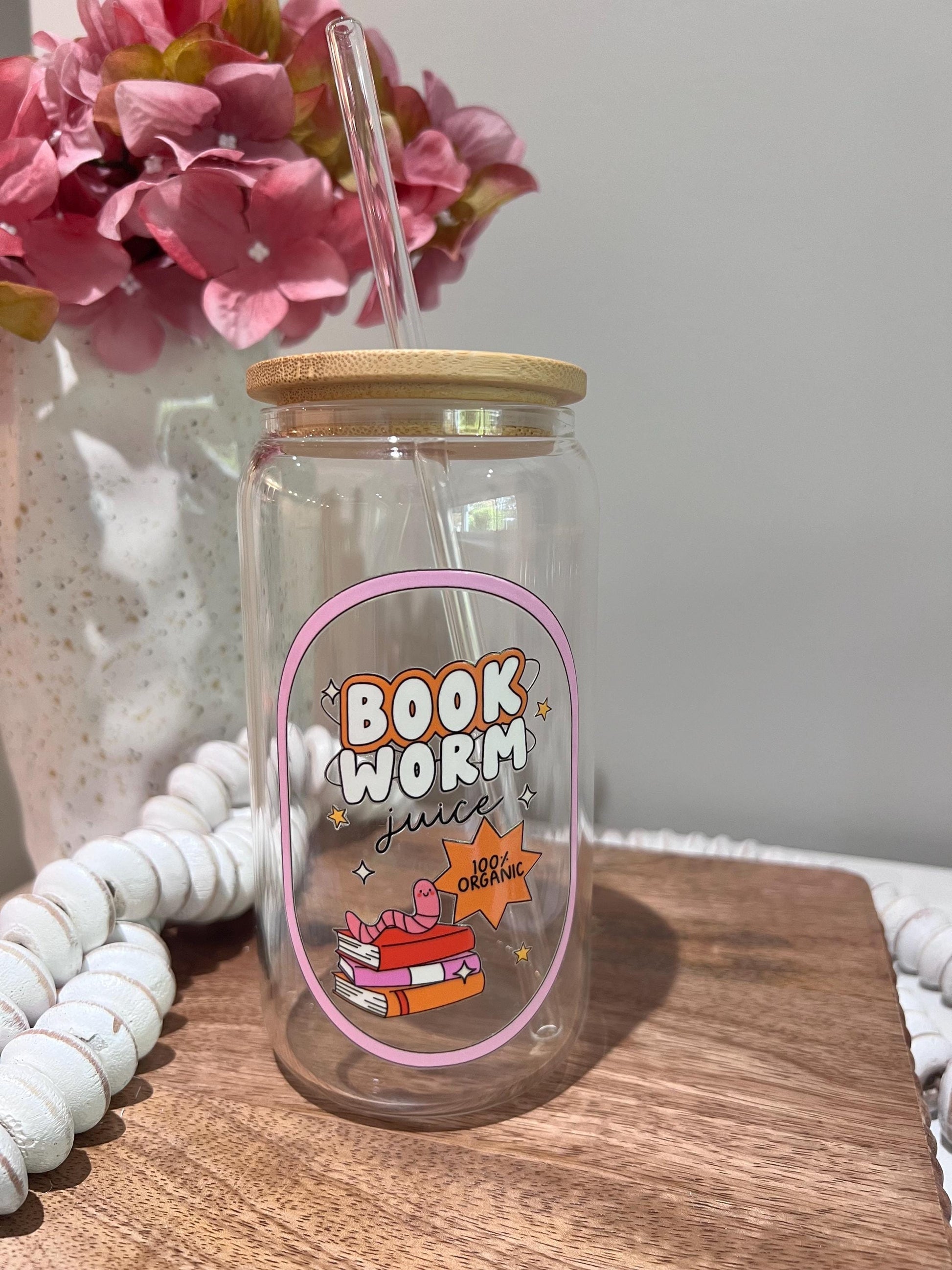 Everyday Ego Drink Cup Bookworm Juice Iced Coffee Cup