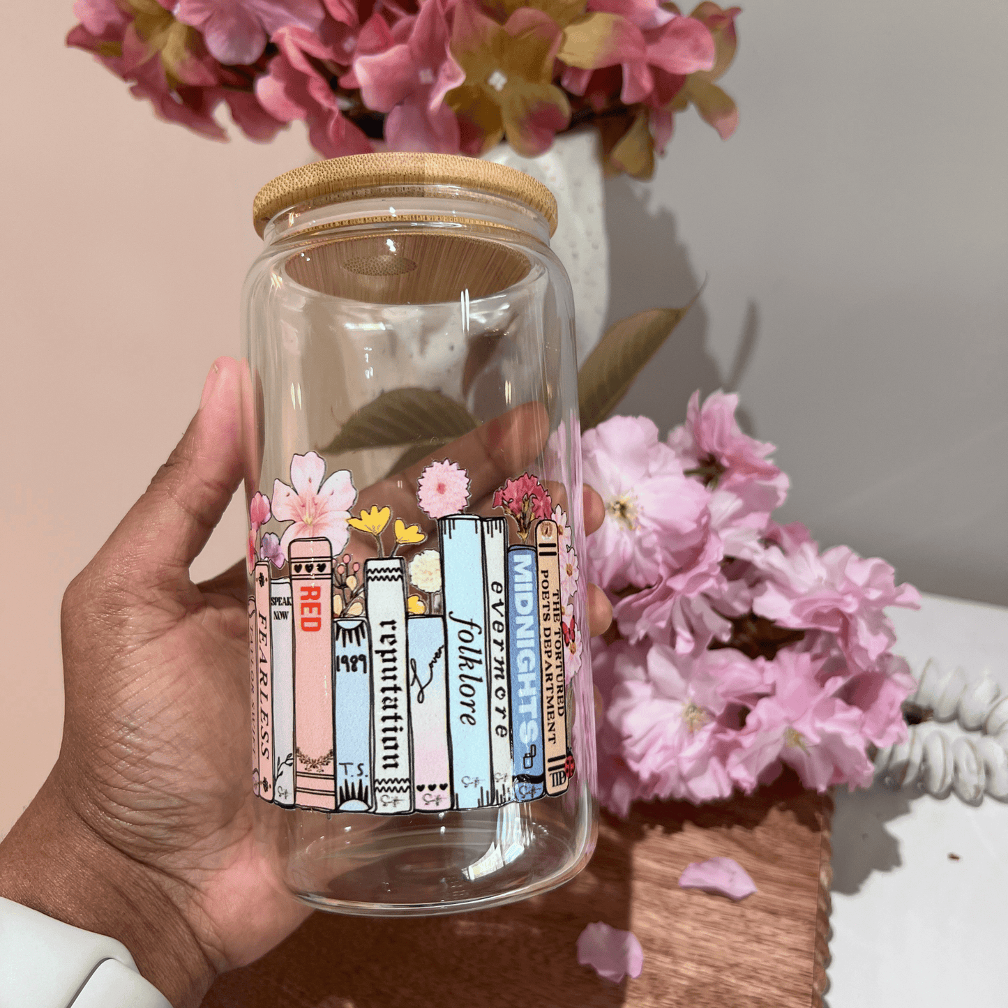 Everyday Ego Glass Mug New Swiftea Glass Mug, Tortured Poets Edition