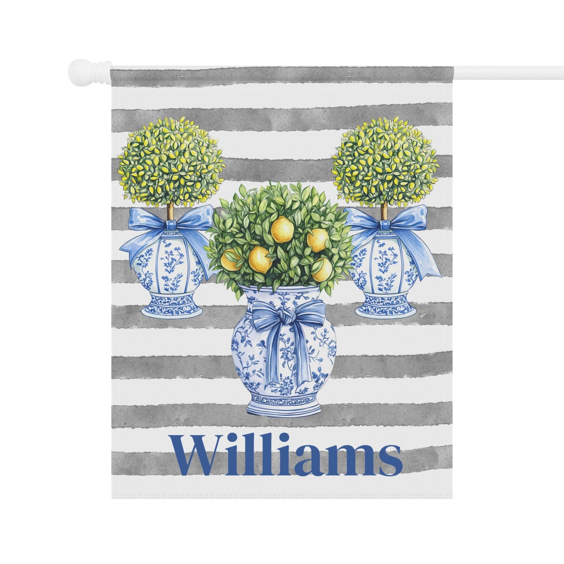 Printify Home Decor Personalized Garden Banner, Outdoor Decor, Housewarming Gift, Custom Yard Sign, Spring Decoration, Lemon Theme