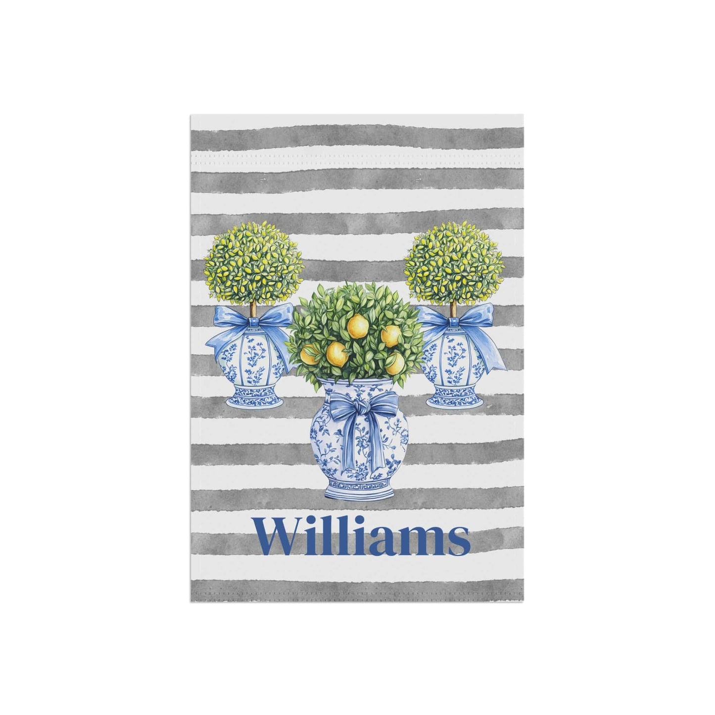 Printify Home Decor Personalized Garden Banner, Outdoor Decor, Housewarming Gift, Custom Yard Sign, Spring Decoration, Lemon Theme