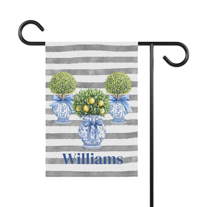 Printify Home Decor Personalized Garden Banner, Outdoor Decor, Housewarming Gift, Custom Yard Sign, Spring Decoration, Lemon Theme