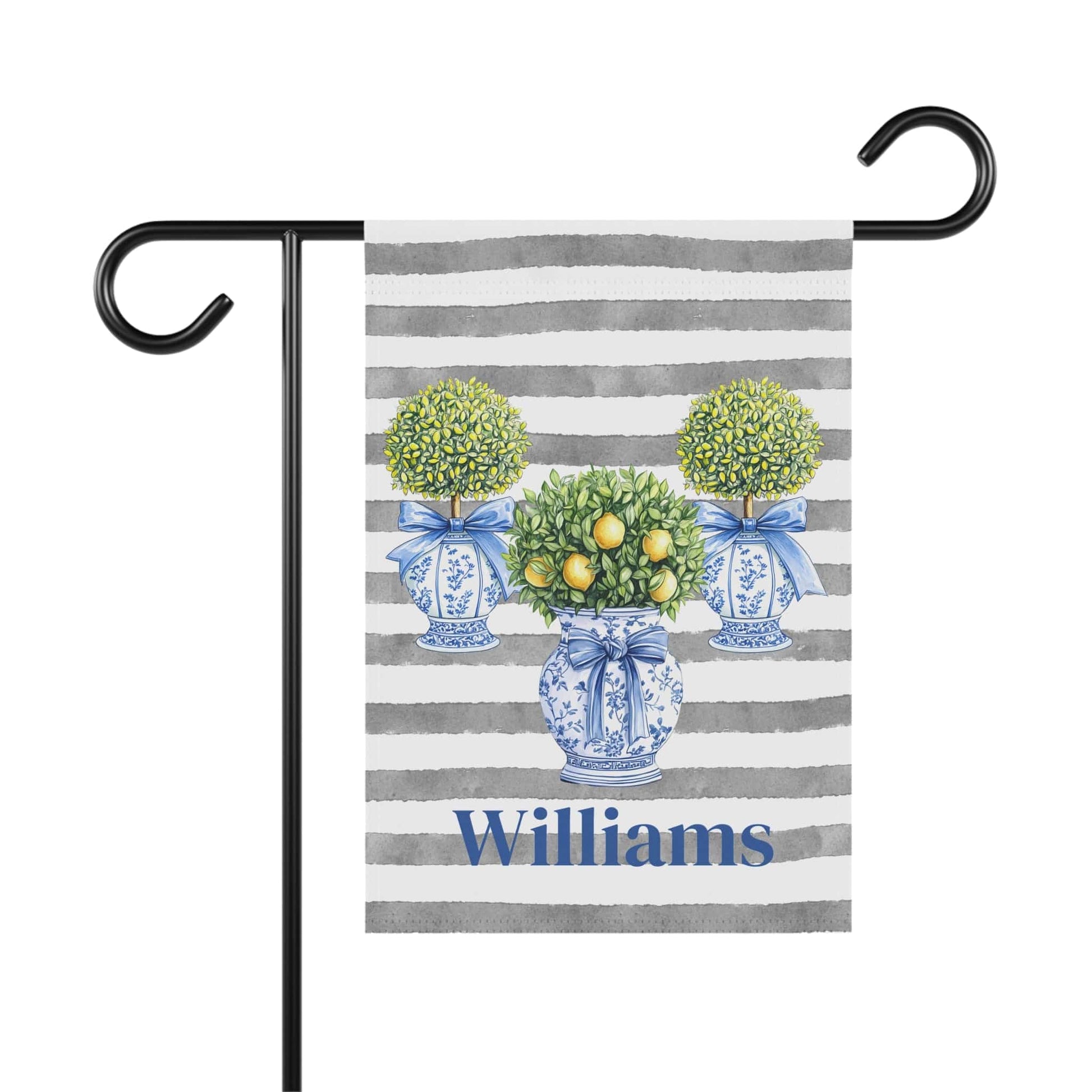 Printify Home Decor 12'' × 18'' Personalized Garden Banner, Outdoor Decor, Housewarming Gift, Custom Yard Sign, Spring Decoration, Lemon Theme
