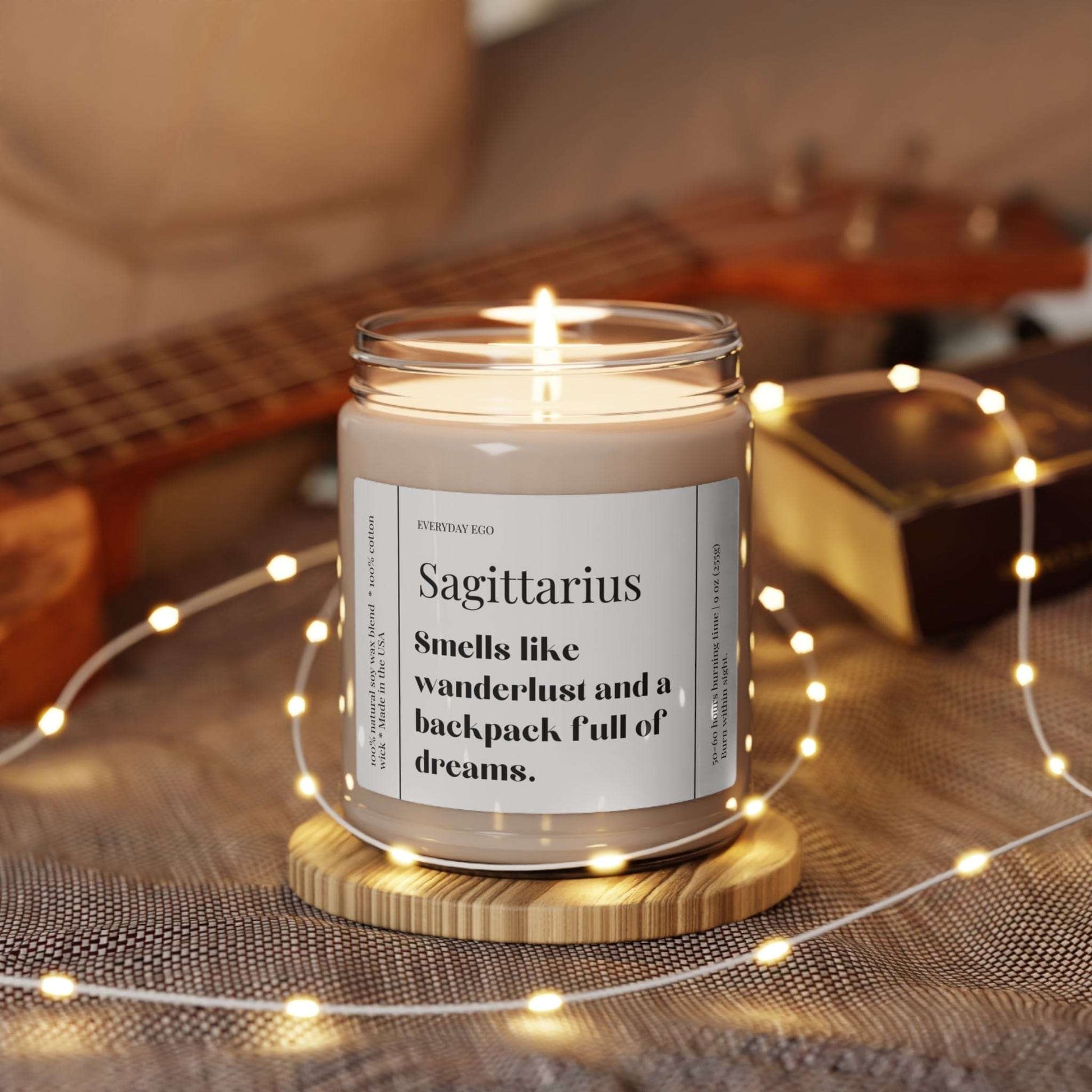 Printify Home Decor Cinnamon Vanilla / 9oz Sagittarius Funny Candle