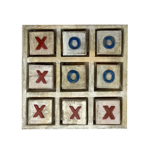 Everyday Ego Board Game Tic Tac Toe Board - Red White Blue