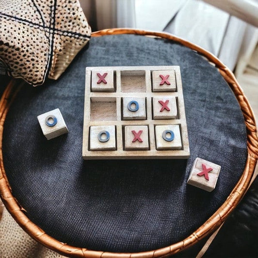 Everyday Ego Board Game Tic Tac Toe Board - Red White Blue