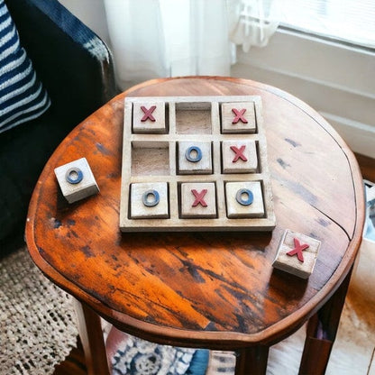 Everyday Ego Board Game Tic Tac Toe Board - Red White Blue