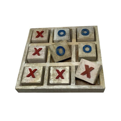 Everyday Ego Board Game Tic Tac Toe Board - Red White Blue