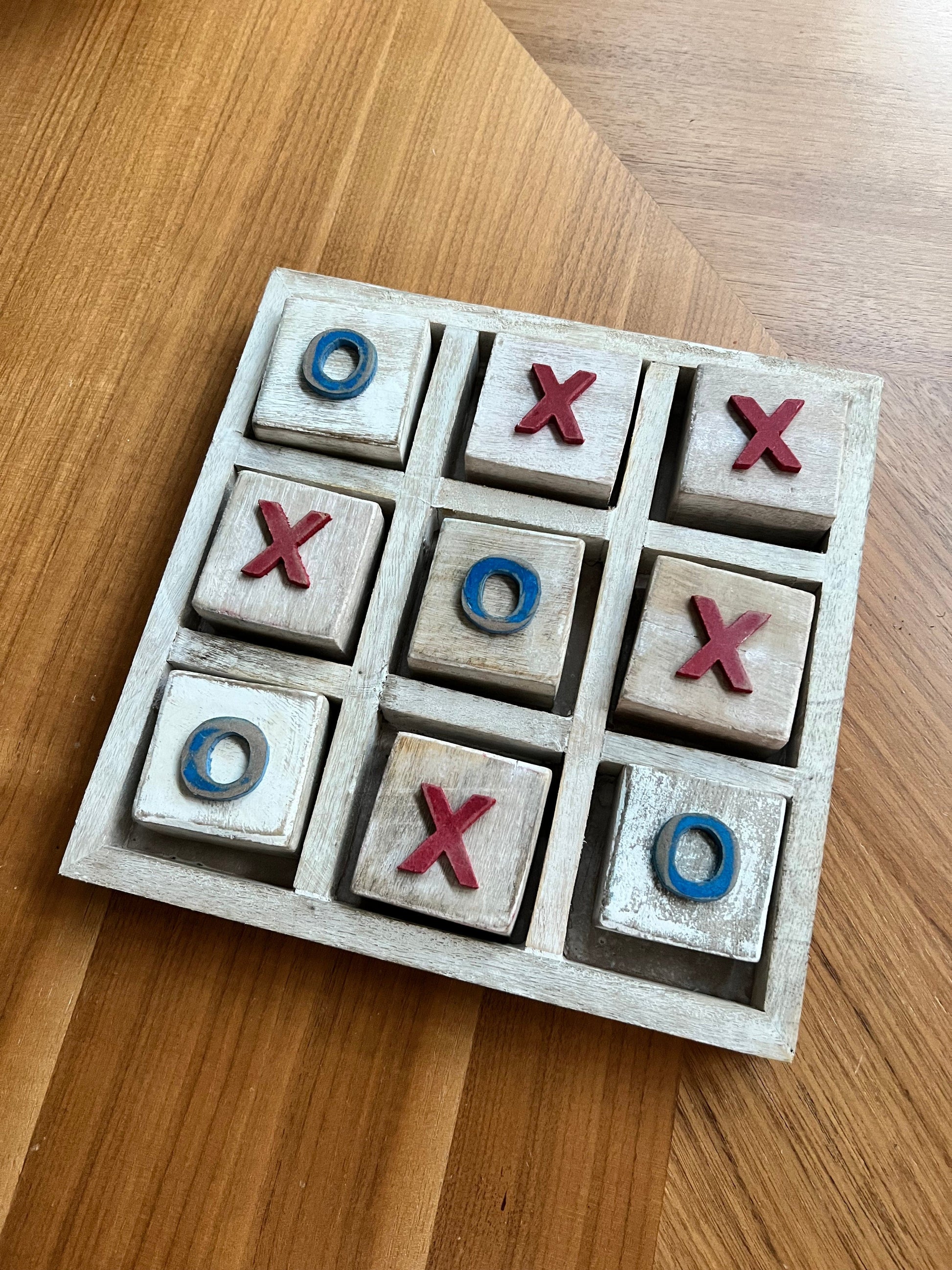 Everyday Ego Board Game Tic Tac Toe Board - Red White Blue